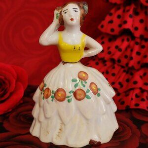 Vintage Gold Castle Chigusa Spanish Dancer Perfume Bottle – Hand-Painted